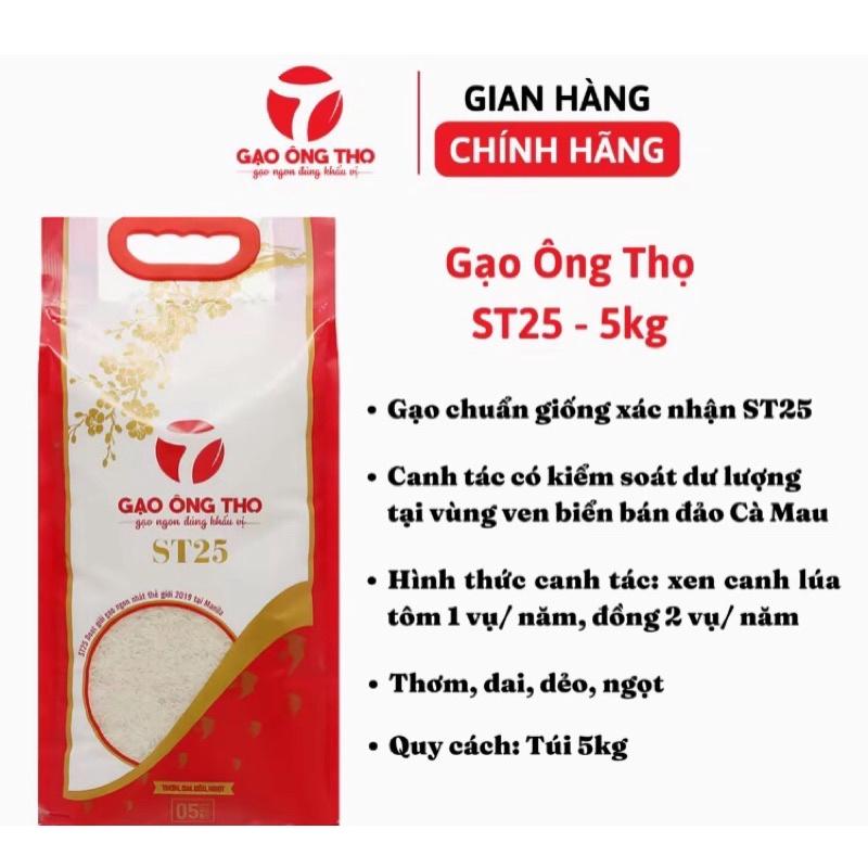gạo ST25 Ông thọ túi 5kg dẻo mềm 0