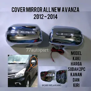 Cover Spion All New Avanza 2012 sampai 2016 Chrome
