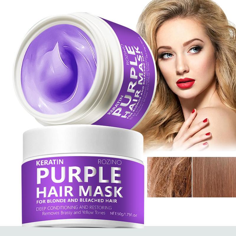 Product Introduction of 50g Hair Mask for Blonde & Bleached Hair, 1 Count Gentle Moisturizing Hair Conditioner for Women & Men, Valentine's Day Gift 2