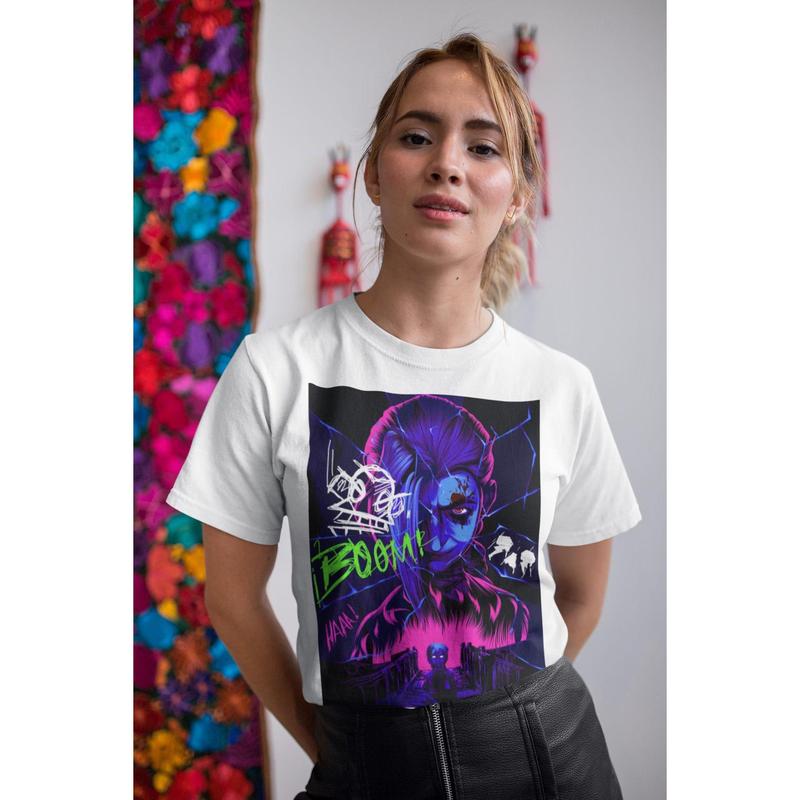 Arcane Jinx League of Legends T-shirt, Arcane League of Legends Tee 5