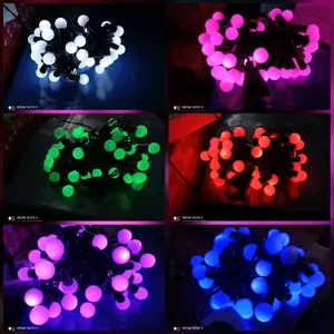 Lampu Mutiara Anggur Satu Warna Panjang 5 Meter