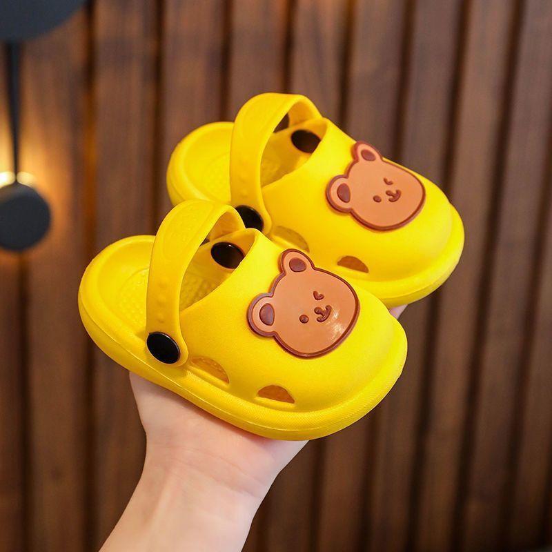 Dép Lê Trẻ Em, Giá Đặc Biệt, Phong Cách Mùa Hè, Chống Trượt, Đế Mềm, Thích Hợp Cho Bé Trai Và Bé Gái, Guốc, Dép Bít Mũi, Thời Trang Hai Chiều, Dễ Phối Đồ, Cá Tính 3