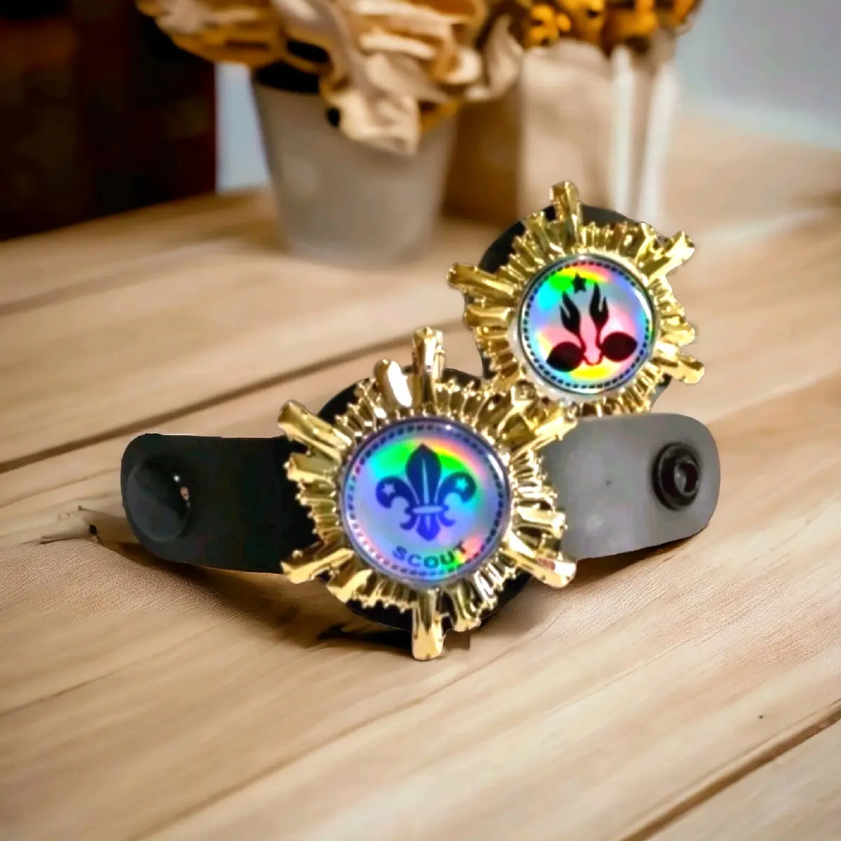 Ring kacu cincin kacu pramuka matahari kalep resin bros mewah