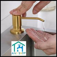 Gambar Tempat Sabun Cair Stainless HITAM 300ml TANAM -Soap Dispenser Sink A40 - Hitam dari Dunia Acc shop Kota Administrasi Jakarta Utara 2 Tokopedia