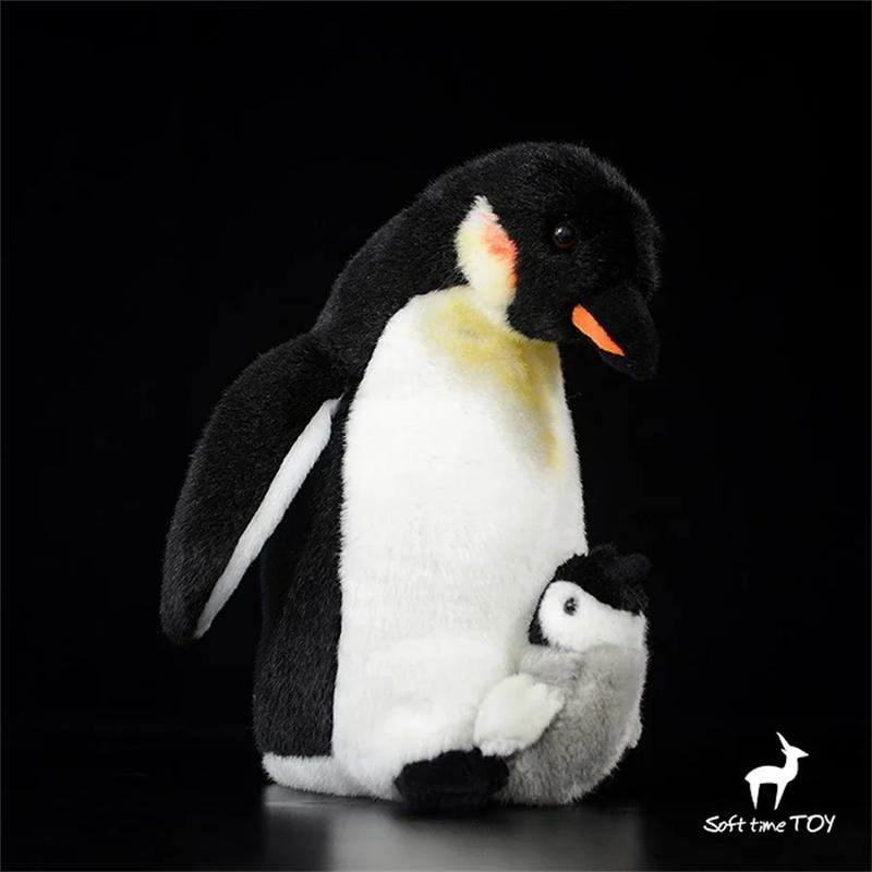 emperor-penguin-plush-toy-high-fidelity-penguin-family-plushie-penguin
