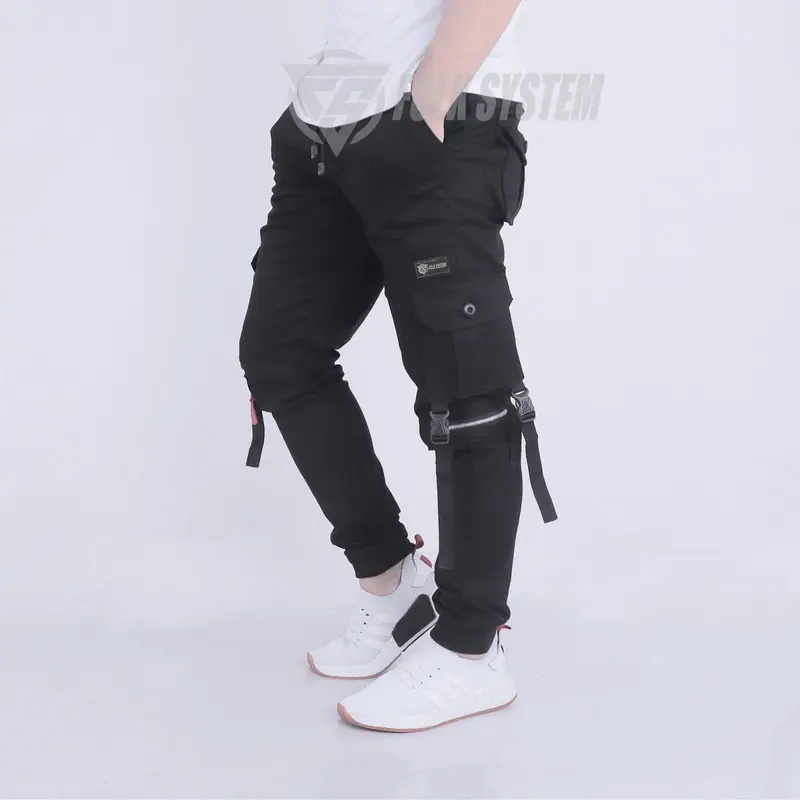 Celana Panjang Chino Jogger Cargo FLK Pria  Folksystem 2