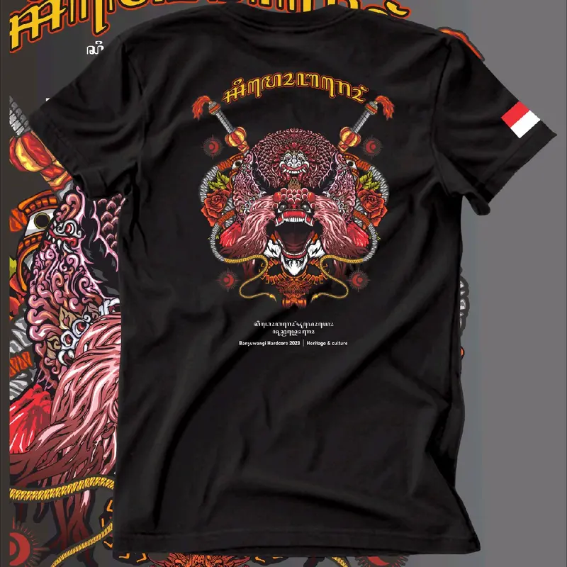 kaos jaranan barongan bisa tambah nama pemakai 1