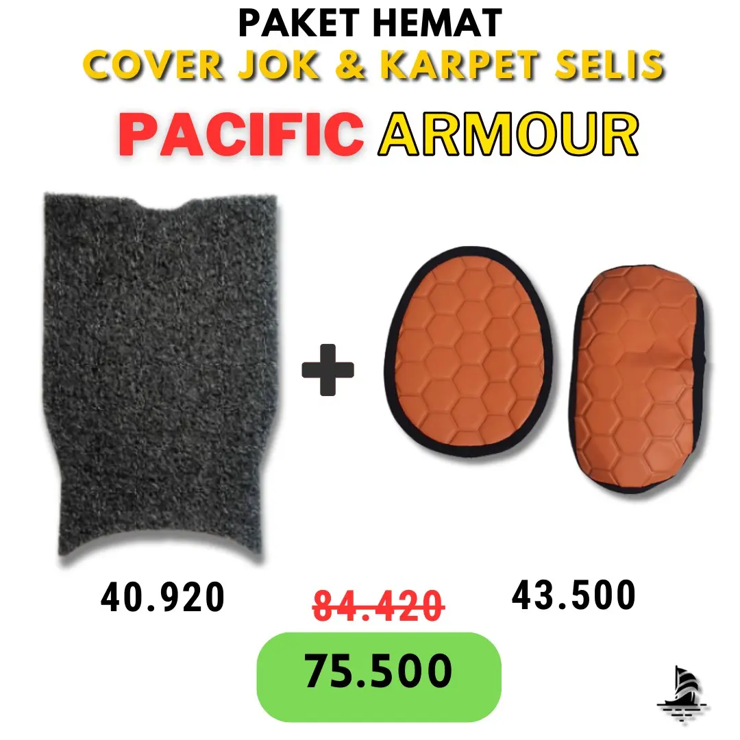 Paket Hemat Sarung Jok & Alas Kaki Sepeda Listrik Pacific Armour - Bundle