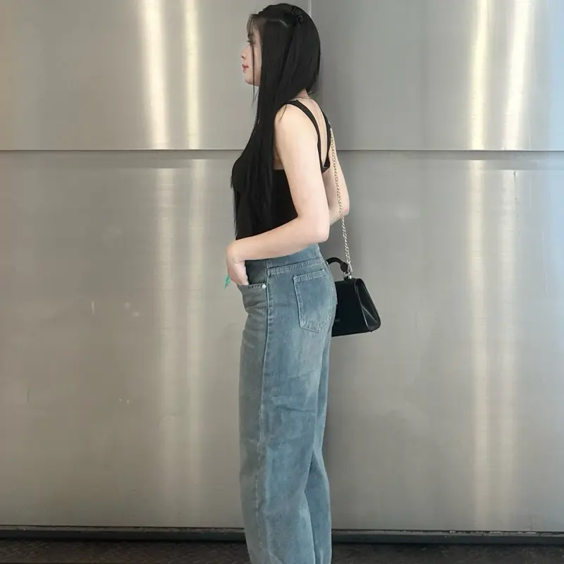 V.M-Quần jeans nữ suông trơn màu lạ mới(S-2XL) vải QC mềm V3242 Woment Pants | BigBuy360 - bigbuy360.vn V.M-Quần jeans nữ suông trơn màu lạ mới(S-2XL) vải QC mềm V3242 Woment Pants | BigBuy360 - bigbuy360.vn