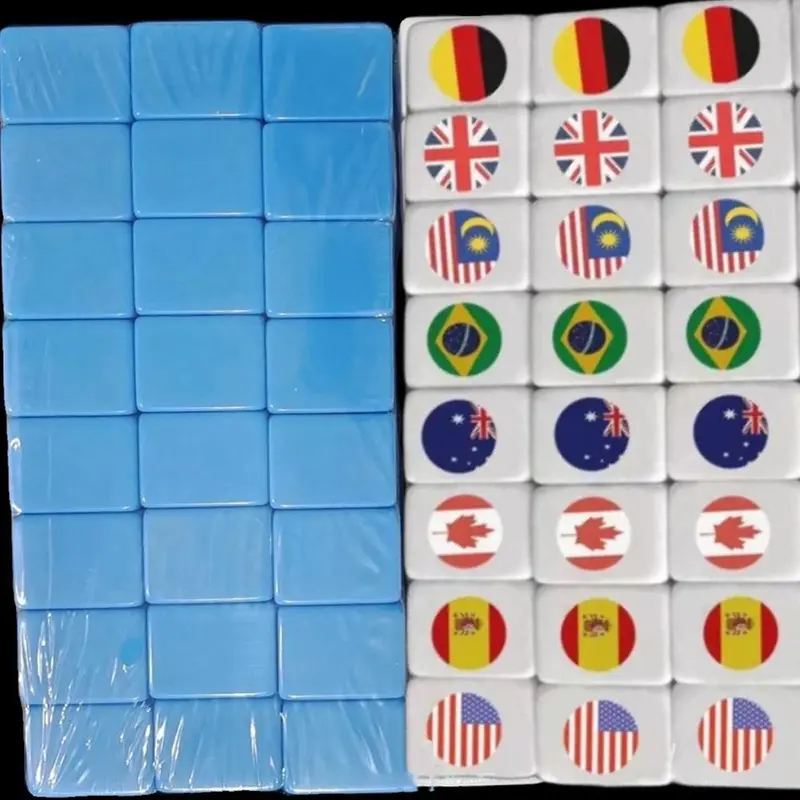 Mahjong Quốc Tế Động Vật, 48 Cái, 24mm hoặc 30mm, 64 Miếng, W7K5 3