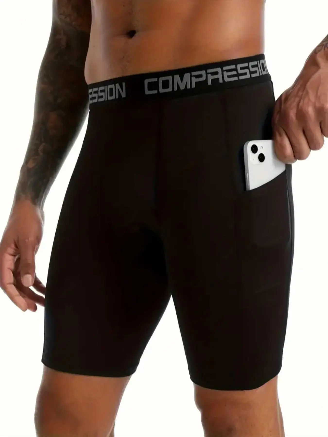 Men's  Sports Shorts, Breathable Quick Drying Compression Shorts, Sports Bottoms for Running, Jogging, Walking, Hiking, Backpacking