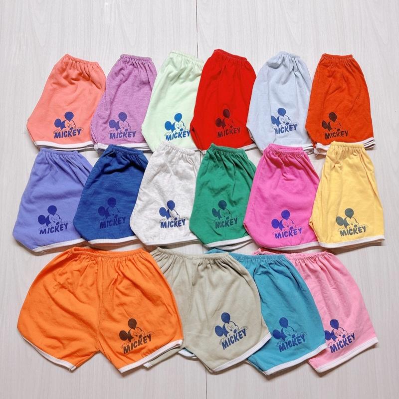 Combo 20 quần đùi viền mickey chất cotton cho bé trai và bé gái từ 3-17kg 6