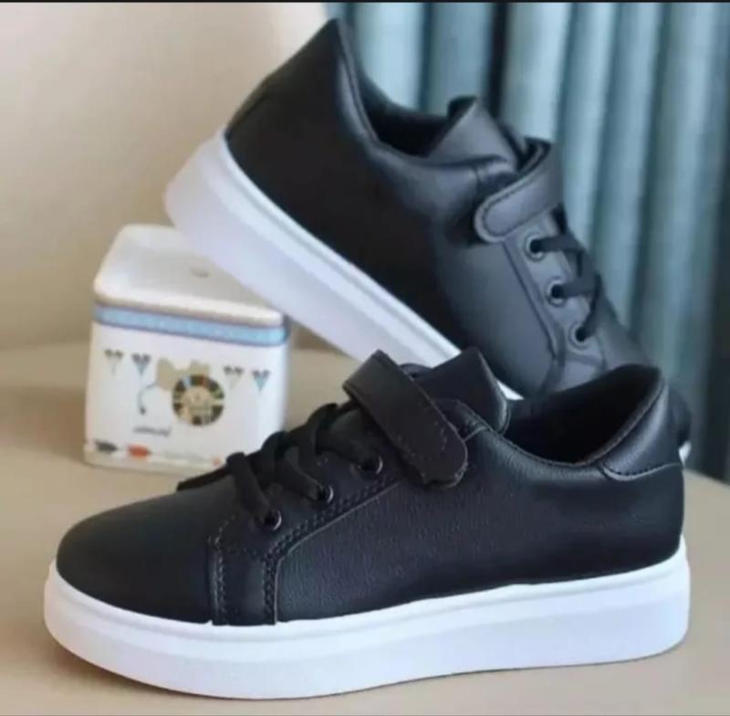 Sepatu Anak Perempuan Sepatu Anak Sekolah Hitam Polos 0