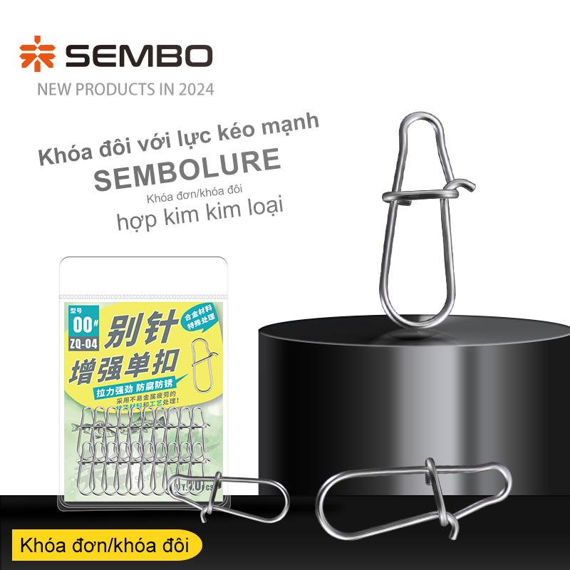 SEMBOLURE khoá snap trắng , khóa link hồ lô trắng, khoá link câu lure số 8 lực kéo mạnh, dễ dàng tháo lắp , khoá link câu cá thông dụng