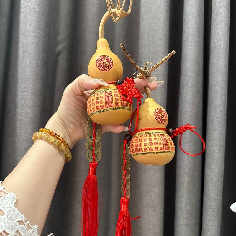 Hồ lô phong thuỷ cầu phúc cầu lộc cầu tự Giàu có Sức khỏe Đồ trang trí Phòng ngủ Sức khỏe Sức khỏe