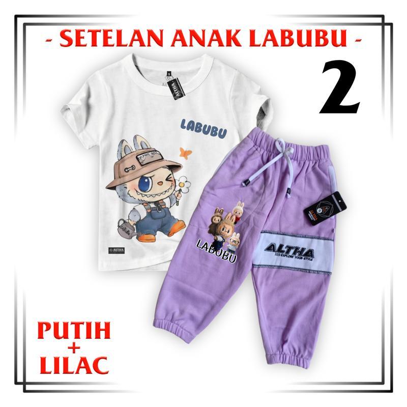 LABUBU SETELAN KAOS JOGER ANAK LAKI-LAKI & PEREMPUAN 1-10 TAHUN ALTHA (COD) 8
