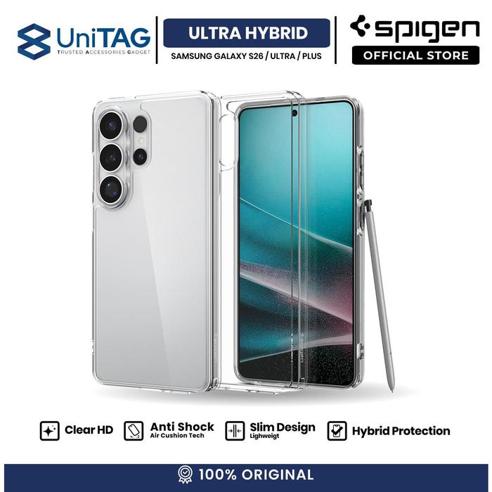 Promo SPIGEN Case for Samsung S26 Ultra Plus Ultra Hybrid MagFit Clear ...