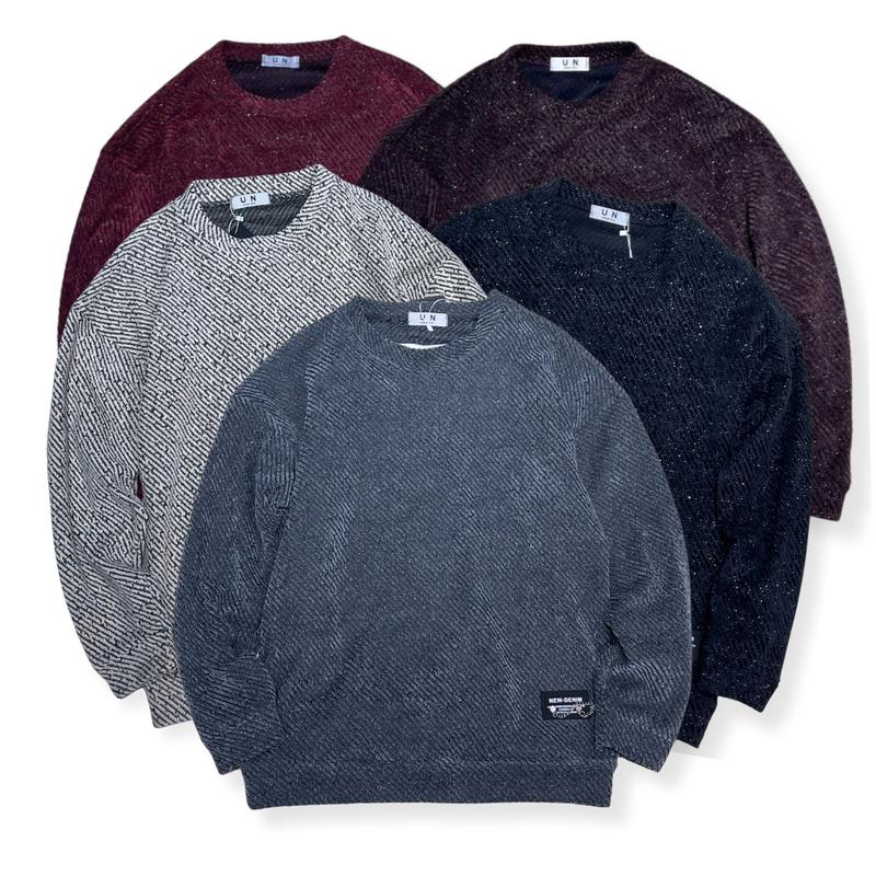 Áo Sweater Nam Nữ Chất Vải Nỉ Len Kim Tuyến Mác Thép Cao Cấp