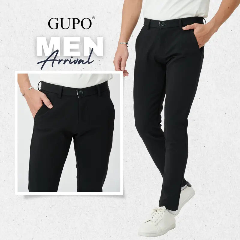 Quần Tây Nam Slimfit Ống Côn Body GUPO, Quần Âu Cotton Co Giãn Dáng Công Sở BigSize 40-85kg - Menswear, Ong quần âu