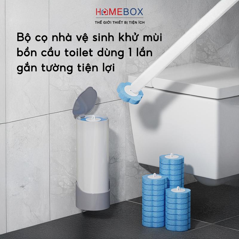 Bộ Chổi Cọ Bồn Cầu Toilet Nhà Vệ Sinh Gắn Tường Bông Lau Vệ Sinh Khử Mùi Bồn Cầu Dùng 1 Lần Tiện Lợi