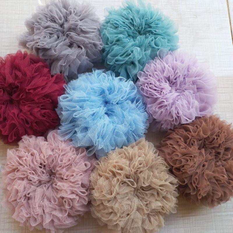 Promo Scrunchie Cepol Hijab Tile Tille Jumbo / Ikat Rambut Hijab Scrunchies Cepoll Hijab anti pusing