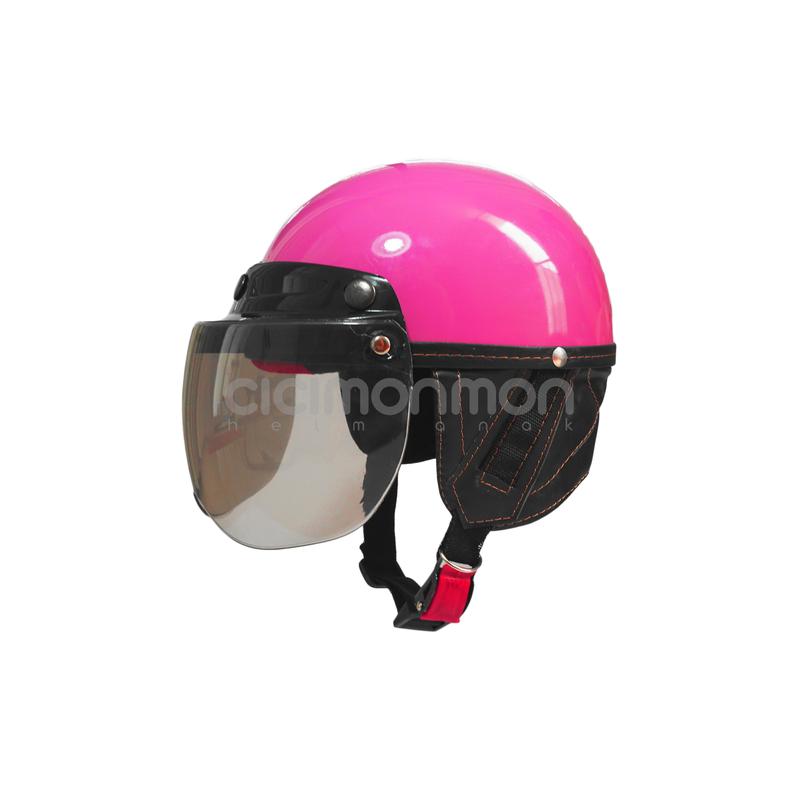 Helm Anak Balita Retro GLossy Style Kaca Motorcycle 1