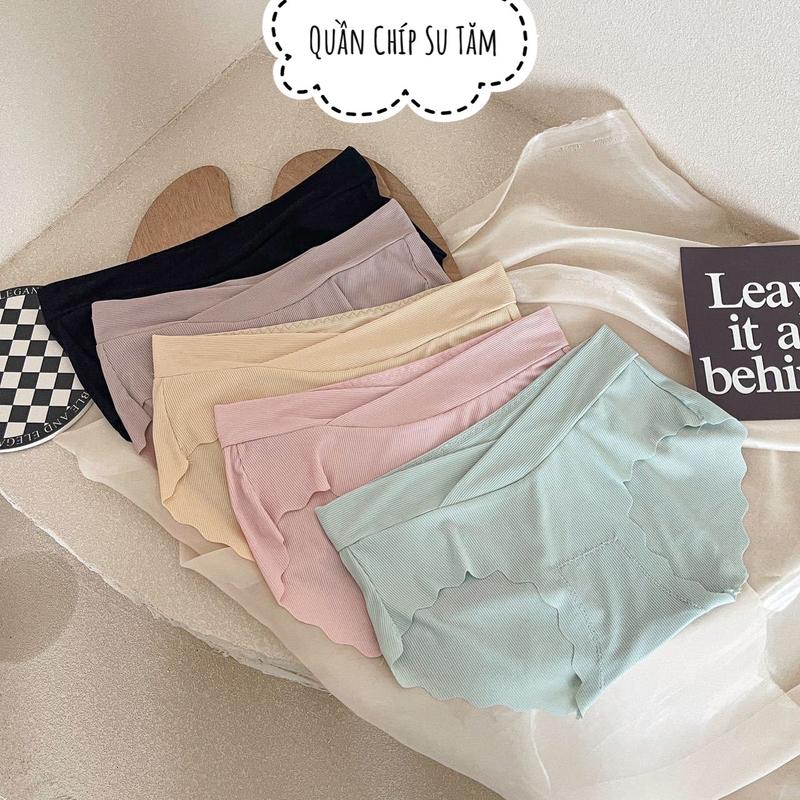 Combo 5 chiếc Quần lót bầu su tăm mịn mát - Size L XL XXL