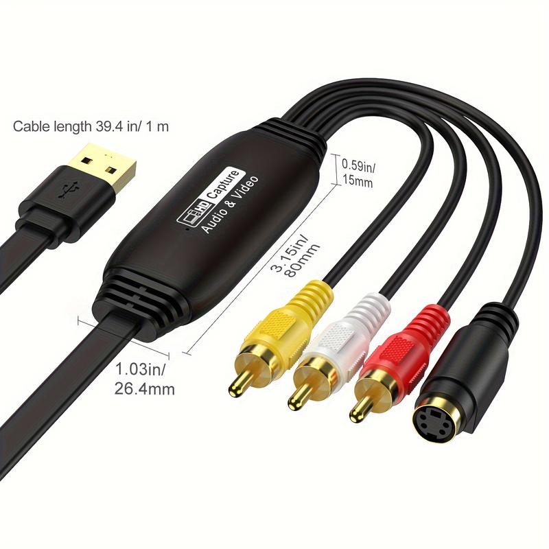 Video Capture USB 2.0 Capture Card, Drive-free AV Signal Capture ...