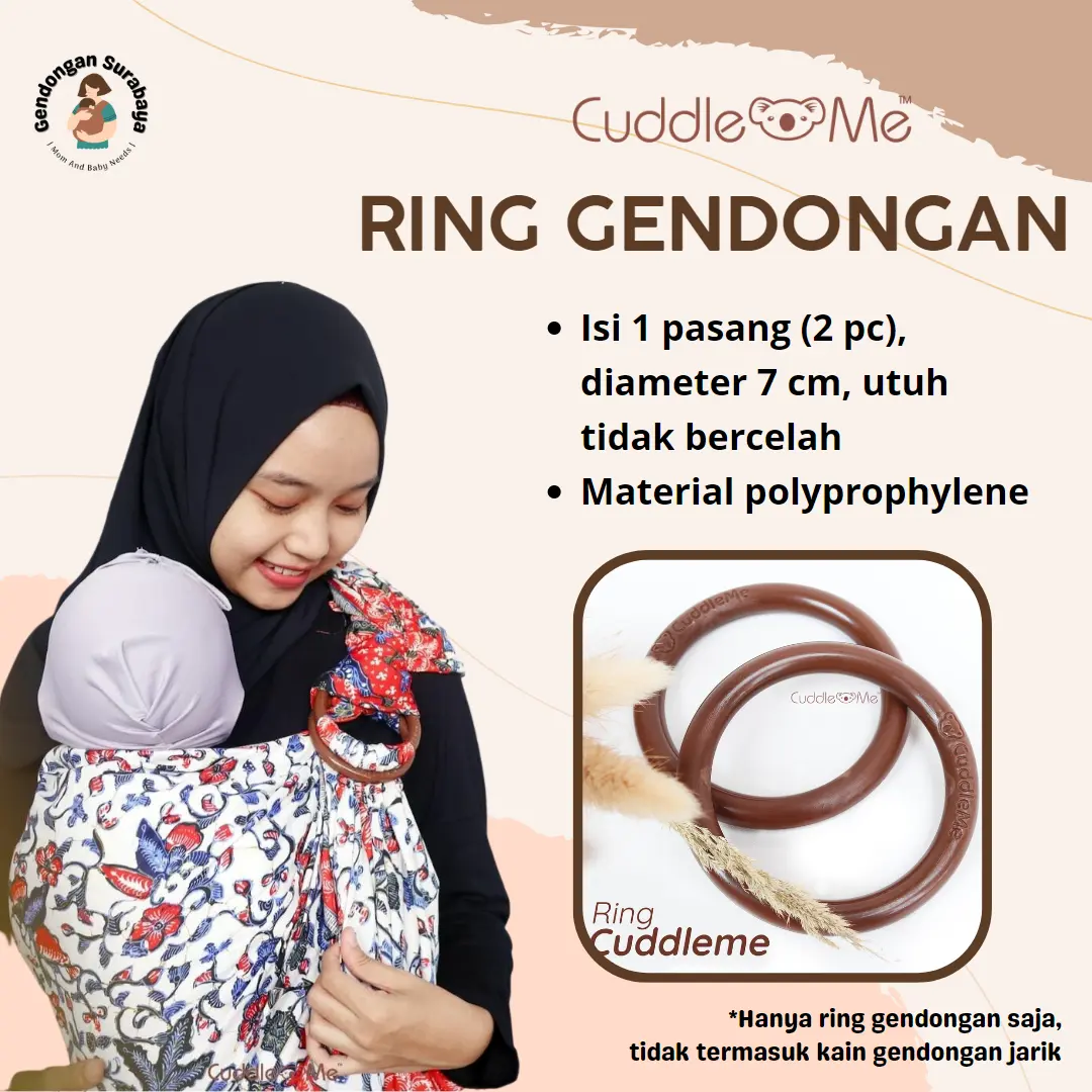 CuddleMe Ring Gendongan Bayi Ring Sling Tanpa Celah Jarik