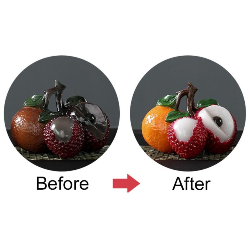 Product Introduction of Exquisite Resin Litchi Orange Tea Pet Color-changing Tea Crafts Tea Figurine Chinese Tea Art Tea Sculpture Home Silicone 10