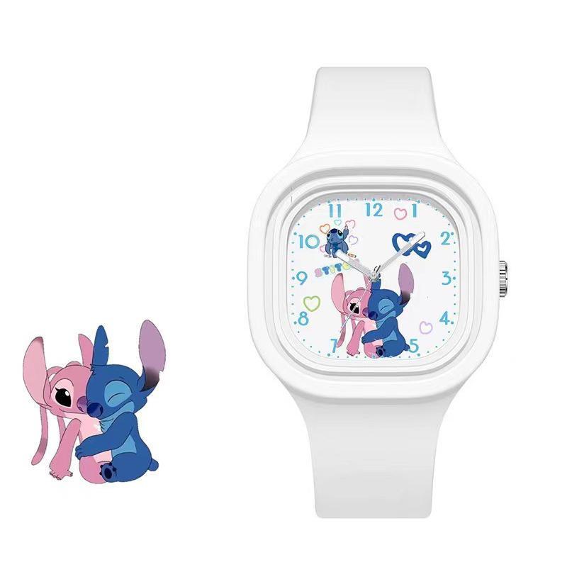 Product Introduction of Cartoon Figure Watch Kawaii Anime Lilo & Stitch Children Watchs Sports Silicone Watch Cartoon Mickey Minnie Watch Kids Toy Gifts 12