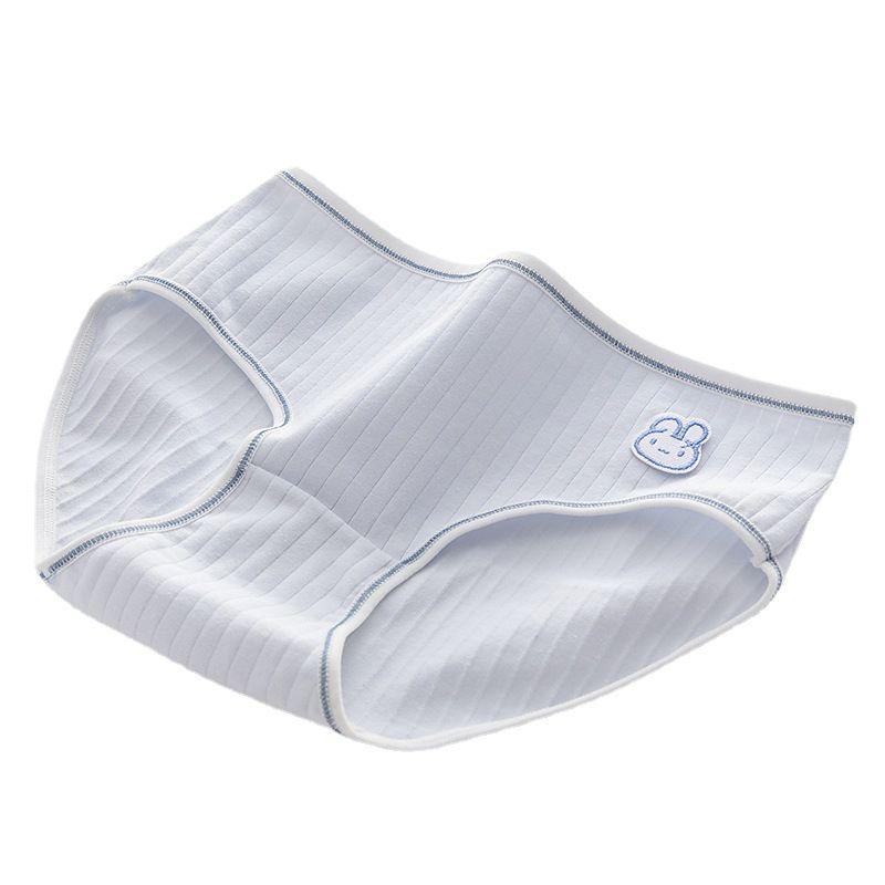 5-Pack 100% Cotton Mid-Waist Underwear for Women, Pure Cotton Antibacterial Student Japanese Style Cute Girls' Crotch Triangle Briefs 4