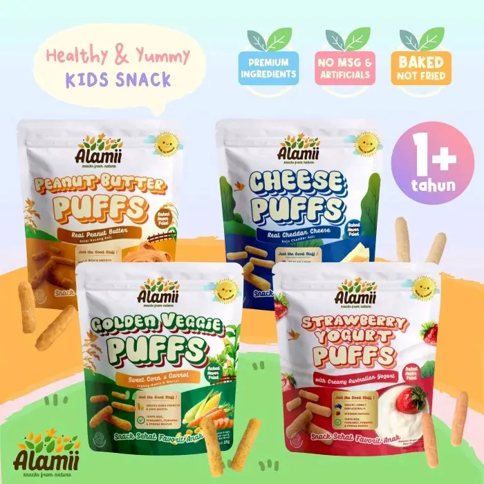 Alamii Puffs - Snack Bayi dan Cemilan Anak Sehat 25gr 1