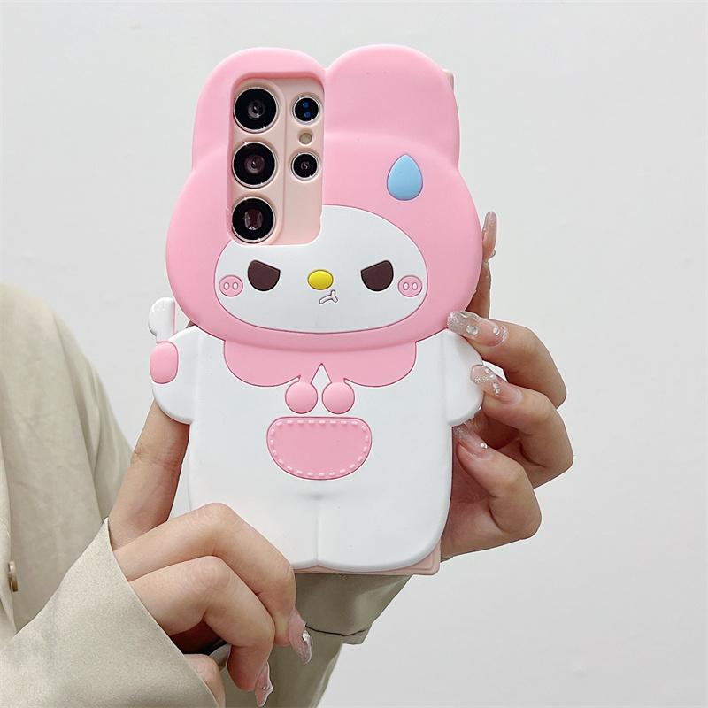 Product Introduction of Cartoon Casing For Samsung Galaxy A55 A35 A25 A15 A24 A23 4G A54 A34 A73 A53 A33 A13 A14 A22 A32 5G Phone Case Soft TPU 3D Cute Melody Wing Bear Anti-falling Silicone Protective Cover 8