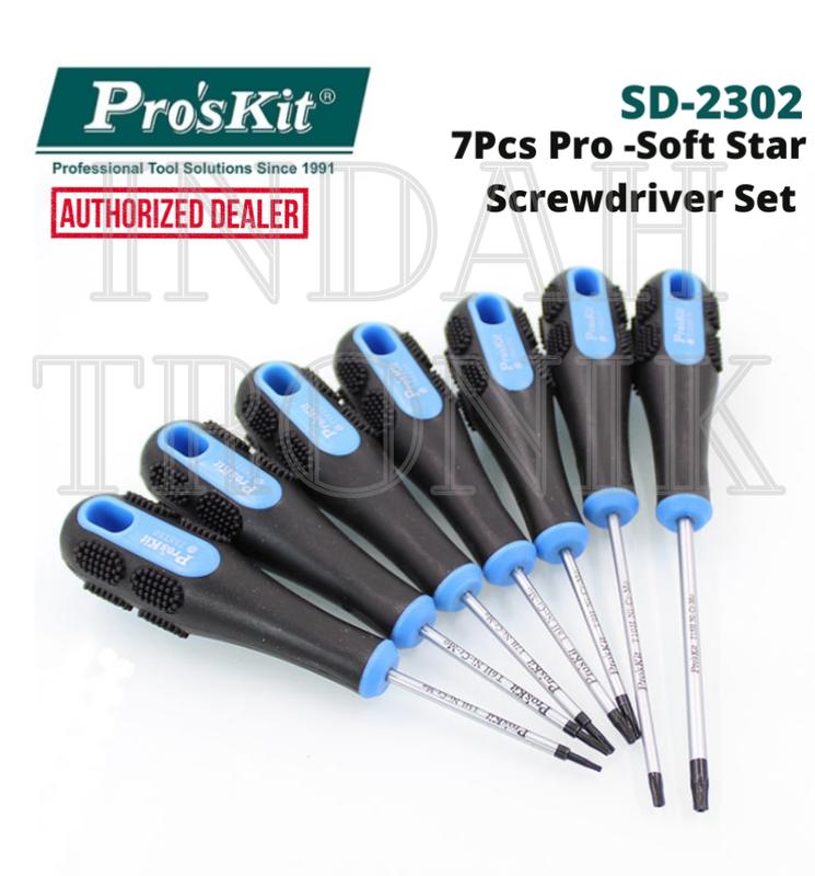 Pro'sKit SD-2302 7pcs Pro-Soft Star Screwdriver Set - TikTok Shop Malaysia