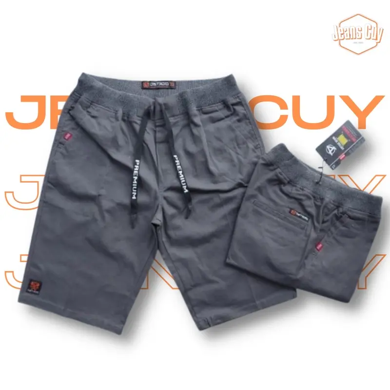 (COD) Celana Pendek Cinos Pinggang Karet Casual, cocok harian, nongkrong, kerja (RIP PDK) Katun Chino Distro 2