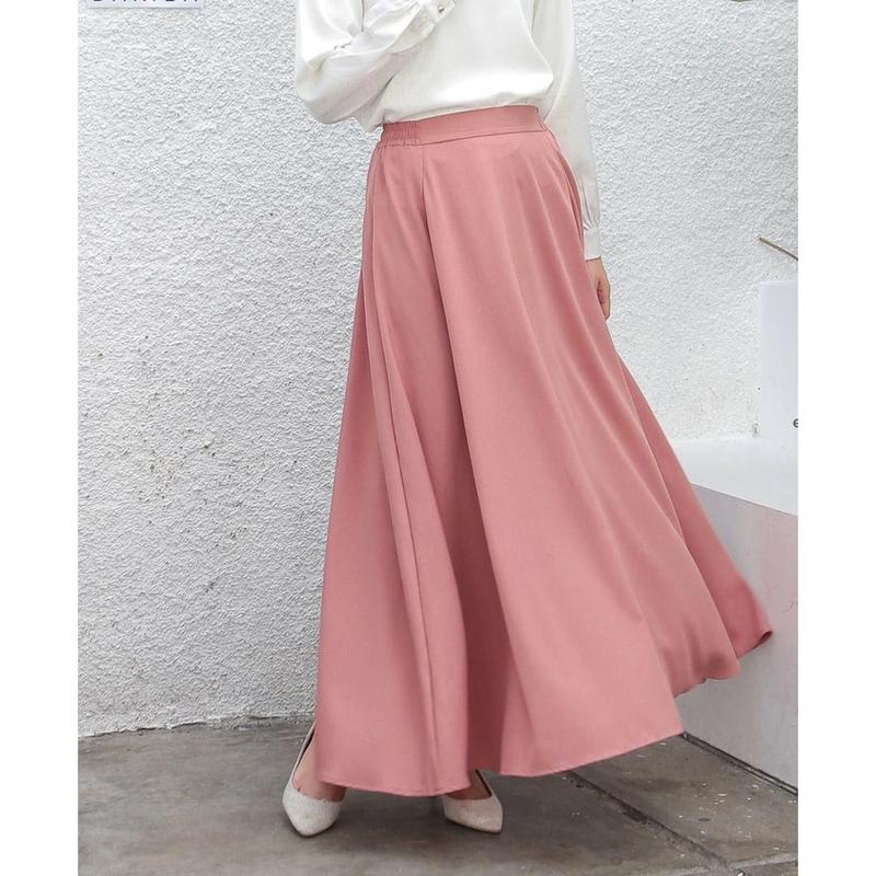 ROK A-LINE SKIRT POLOS | ROK POLOS SHAKILA | GEA SKIRT YOONA SKIRT | ROK BASIC POLOS FORMA Muslim Panjang 7