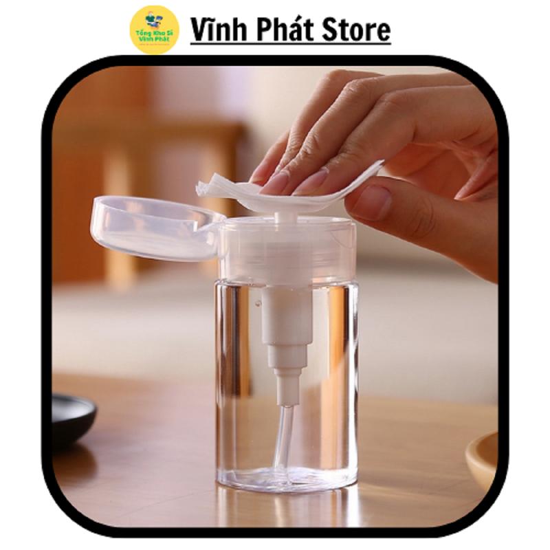 Lọ Chiết Nước Tẩy Trang, Toner Có Nút Nhấn 100ml/150ml/200ml - Chai Chiết Mỹ Phẩm Tiện Lợi Dễ Sử Dụng 88821