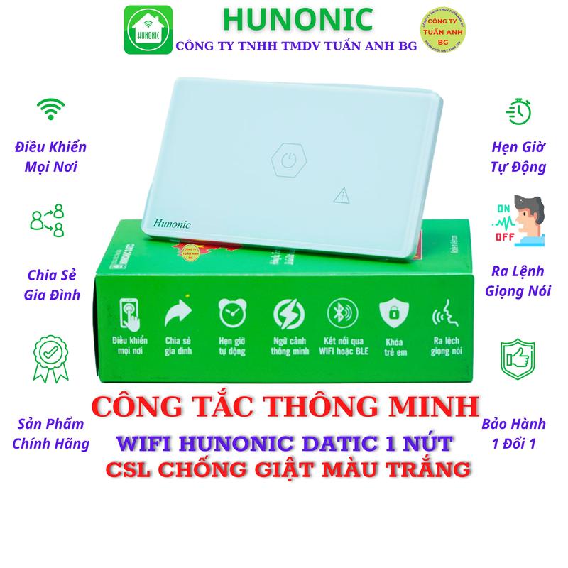 Công Tắc Thông Minh Wifi, Công Tắc Chống Giật Cho Bình Nóng Lạnh Hunonic Datic 3
