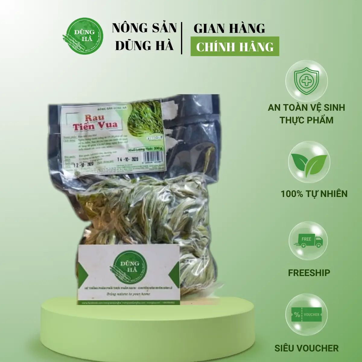 Rau tiến vua -(ĐỖ VÀNG) Rau cần biển khô loại 1 đã được tuyển chọn 100g-250g-500g [ HÀNG CÔNG TY ĐÃ ĐƯỢC KIỂM ĐỊNH ]