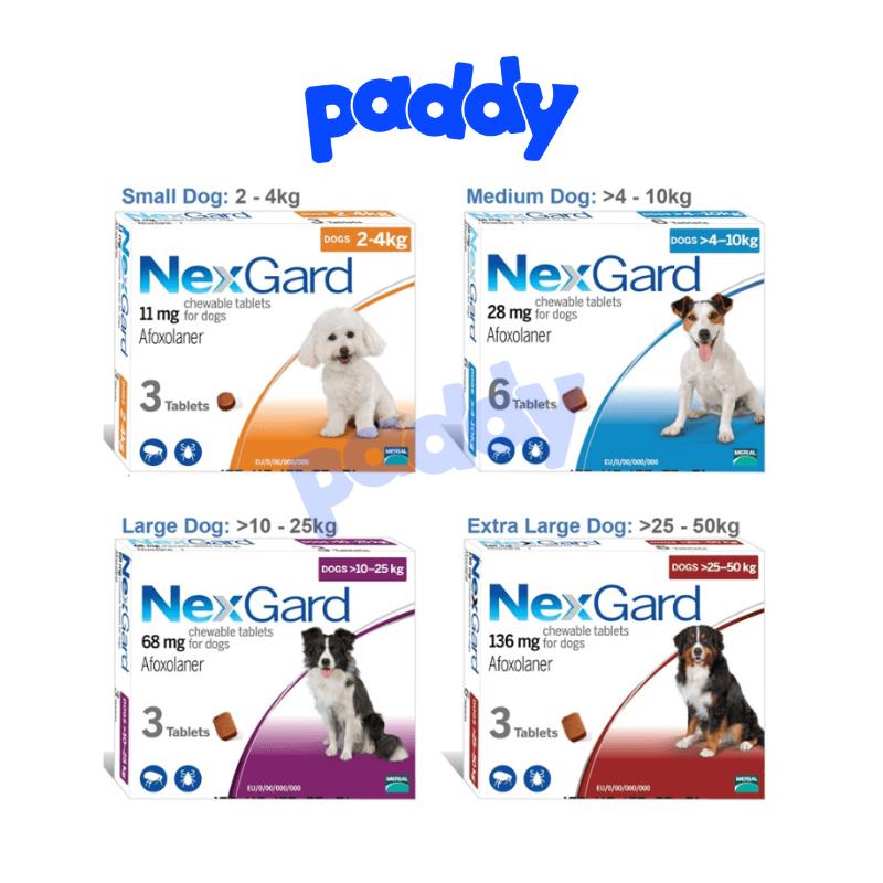 1 viên lẻ Nexgard Trị Ve Rận Cho Chó Hiệu Quả Tức Thời Hàng Chính Hãng