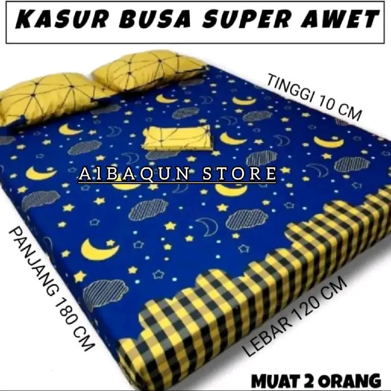 Kasur Busa super awet UK P180×L120×T10cm muat 2 orang 0