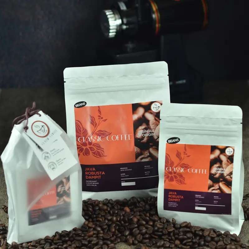 *CLASSIC COFFEE* Robusta Java Dampit Kopi Giling/ Beans Organic Kafein Espresso 4