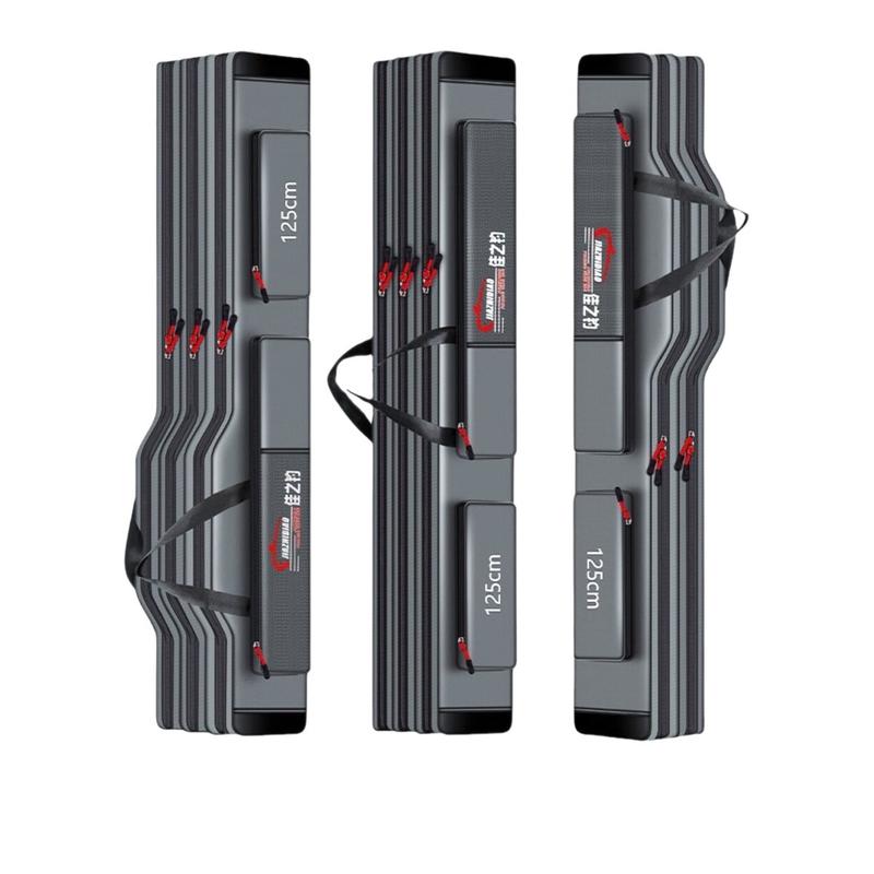 Bao đựng cần màu XÁM 2 ngăn 3 ngăn câu đài câu lure  Fishing