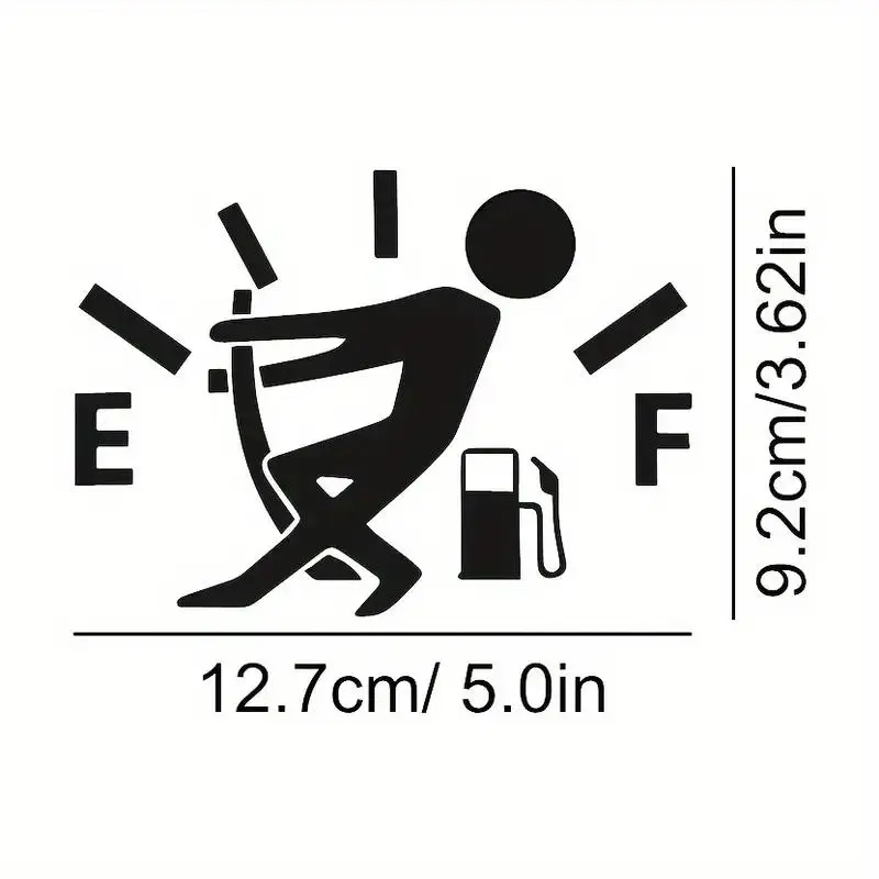 Funny Car Gas Tank Cap Sticker, Creative Car Gas Tank Decal, Waterproof Car Sticker, Car Exterior Accessories for Car Decoration 1