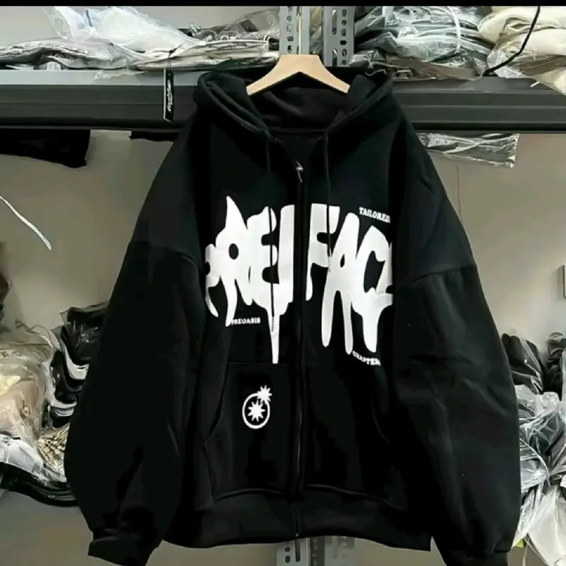 áo hoodie nỉ nam nữ . túi mũ khóa kéo. in hình nổi . 3 SAO 1