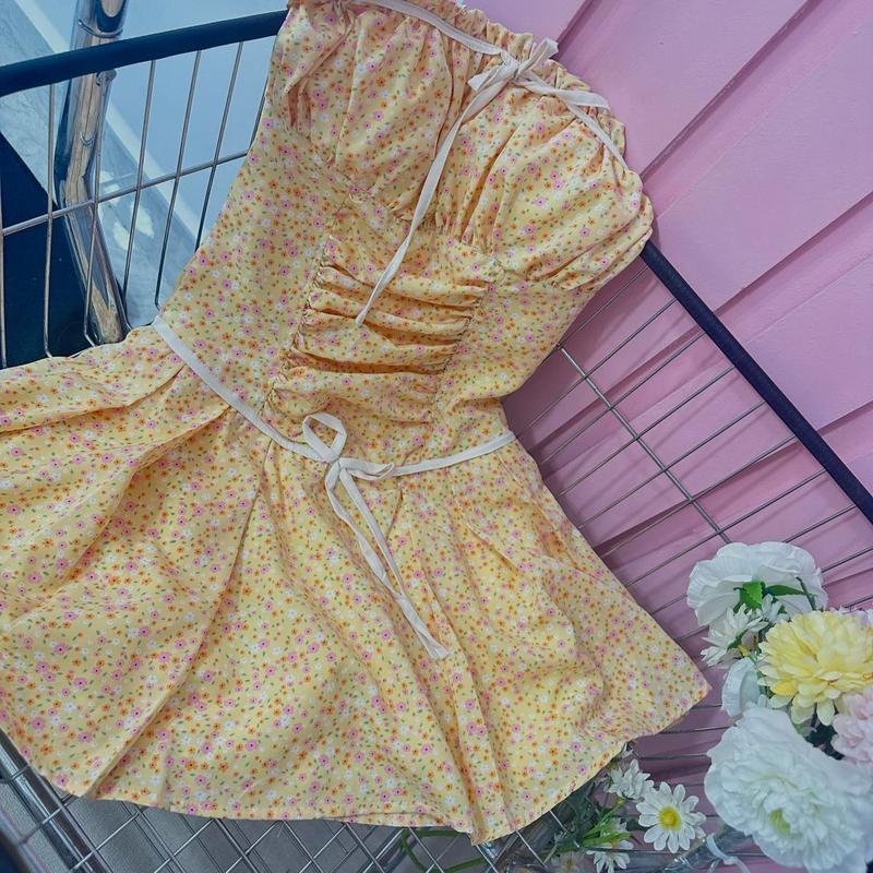 (XẢ KHO) ĐẦM CÚP NGỰ,C LỤA XÒE  HOA _KHÁNH VY STORE(81057) Cup Women Nữ Dress