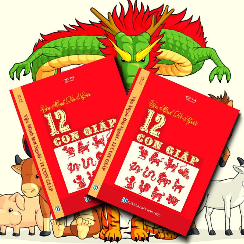 Sách - Vận Mệnh Đời Người 12 Con Giáp ( NXB: Hồng Đức) bìa mềm tiếng việt sach  mai hoa dịch số 4