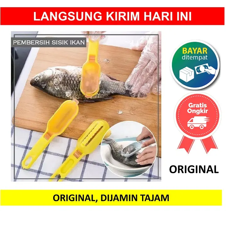 Alat Pisau Pembersih Sisik Ikan Scale Pengupas Kulit Fish Peeler