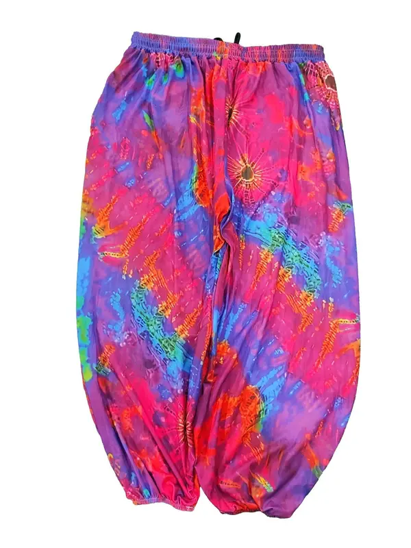 【Plus Size】 All Over Tie Dye Print Pants, Casual Comfy Trousers for Daily Wear, Women's Bottoms for Summer 8